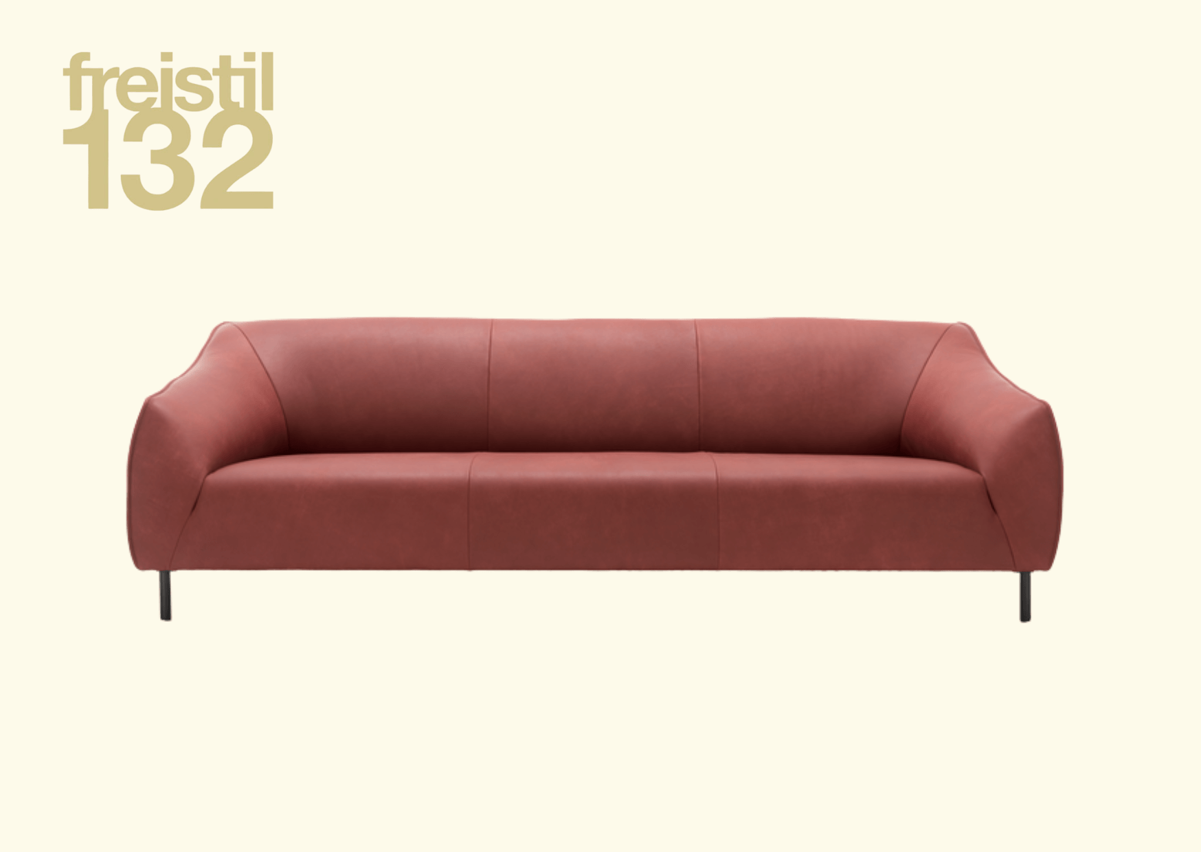 rote Couch aus freistil Kollektion 132